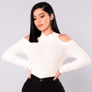 Ivory Cutout Sweater